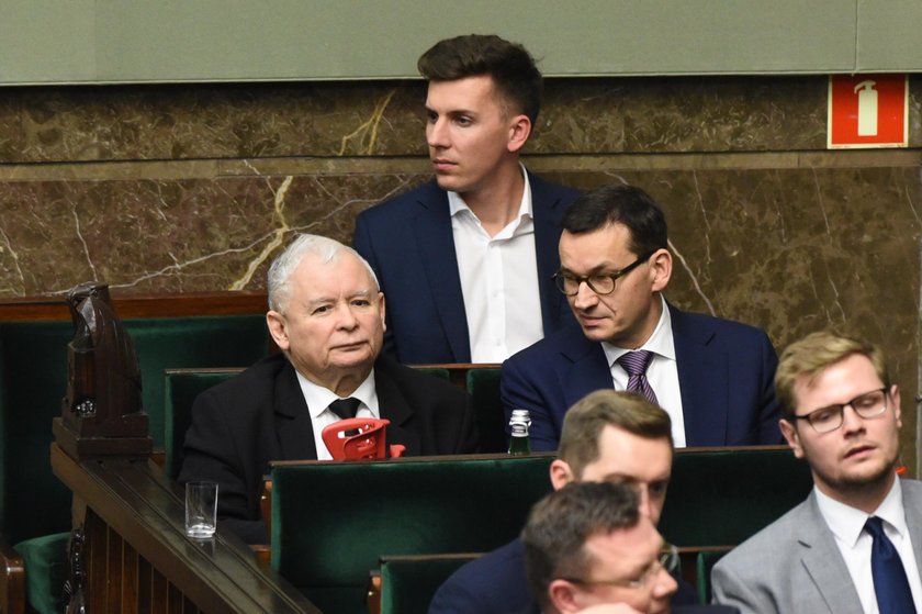 Jarosław Kaczyński i Mateusz Morawiecki