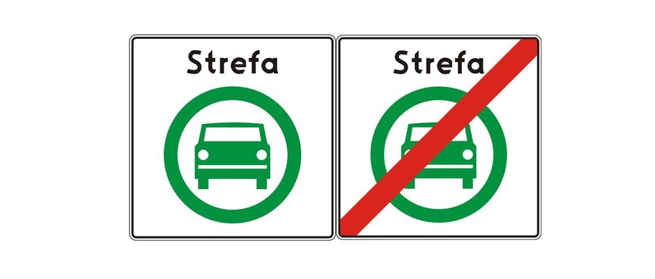 Znak strefa czystego transportu