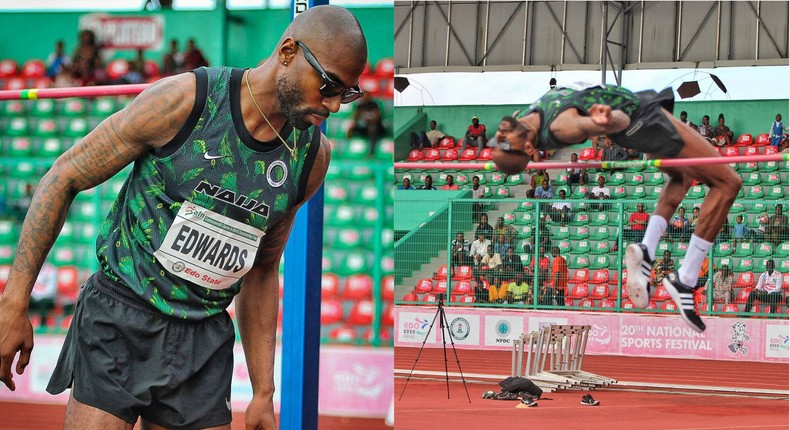 BBNaija star Mike Edwards crowned 2-time Nigerian high jump champion