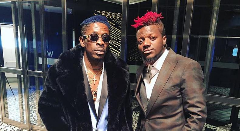 Shatta Wale with Pope Skinny