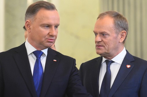 Andrzej Duda i Donald Tusk