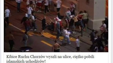 "Kibice pobili islamskich uchodźców" - uważaj na kolejny przekręt na Facebooku