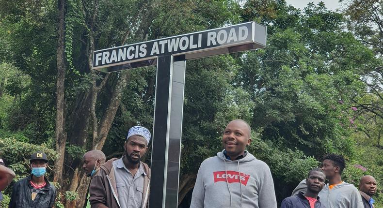 New look Atwoli Road sign