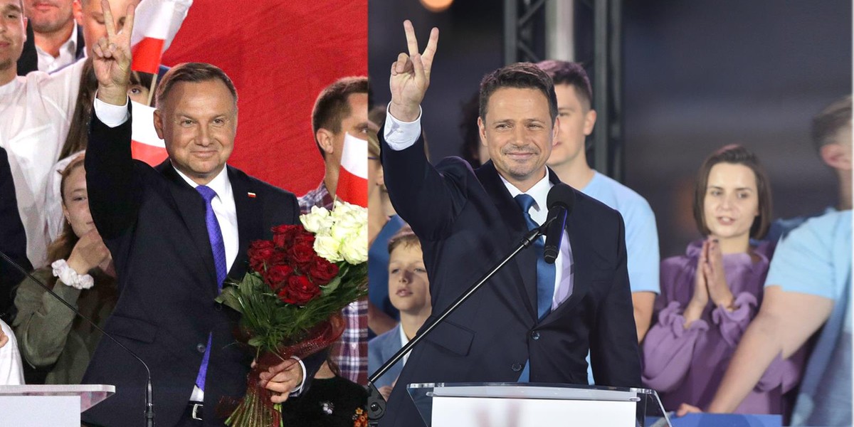 skleja Andrzej Duda i Rafał Trzaskowski