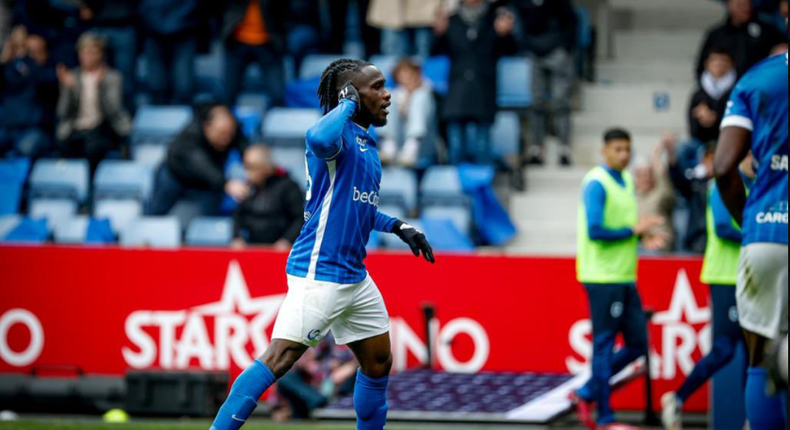 The first player in the Belgian league with 10+ goals and assists is Joseph Paintsil.