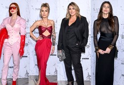 Karolina Pisarek z głębokim dekoltem, Anna Markowska w prześwitach. Tłum gwiazd na pokazie Macieja Zienia [FOTO]