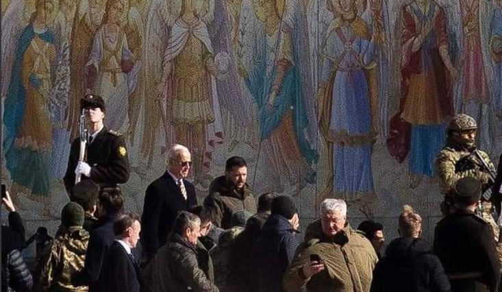 Joe Biden i Wołodymyr Zełenski w Kijowie