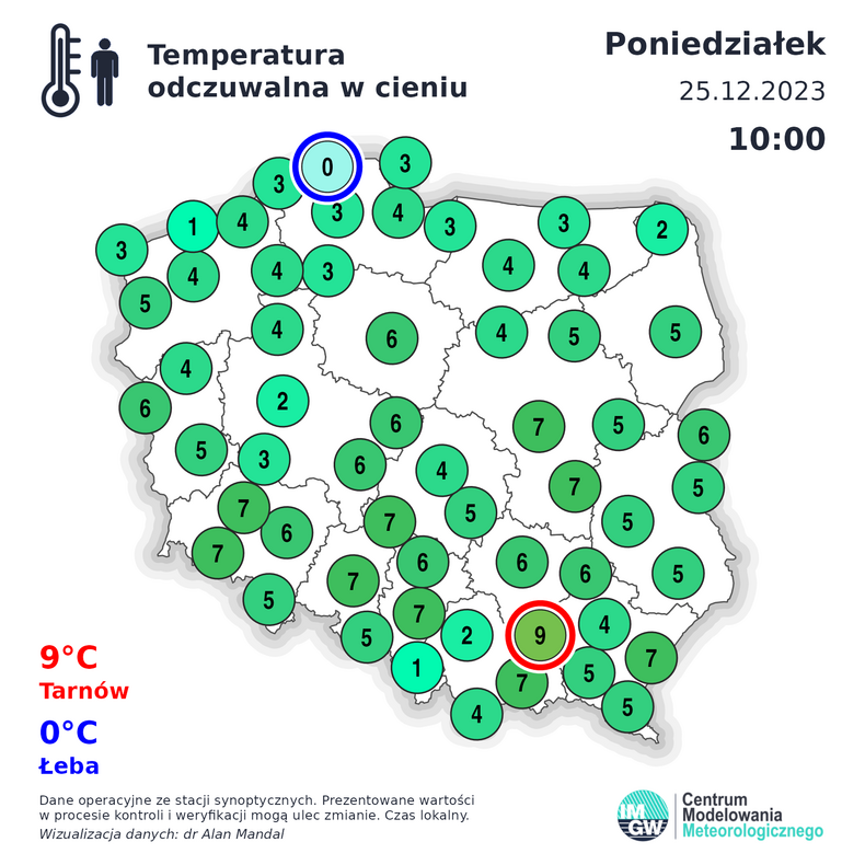W Łebie temperatura odczuwalna spadła do 0 st. C
