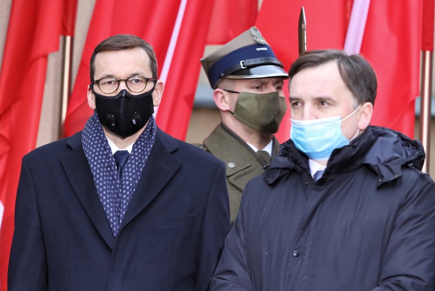 Mateusz Morawiecki i Zbigniew Ziobro w 2021 r.
