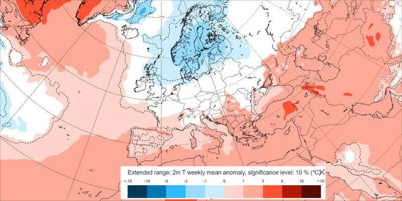 Niezbyt wysokie temperatury mogą przedłużyć się również na początek marca