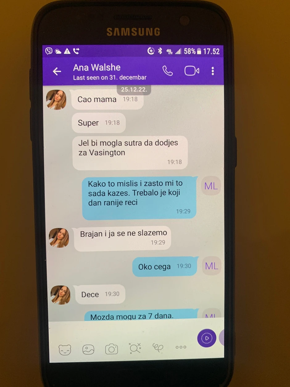 prepiska Ane Volš sa majkom