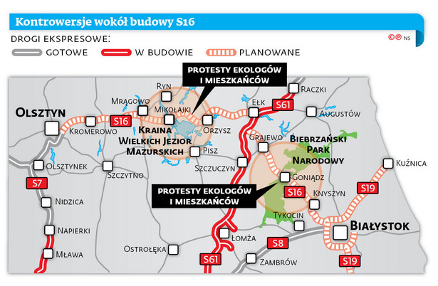 Protesty Przeciwko Budowie Ekspresówki Przez Mazury I Podlasie Zniszczy Dolinę Biebrzy Mapa 4146