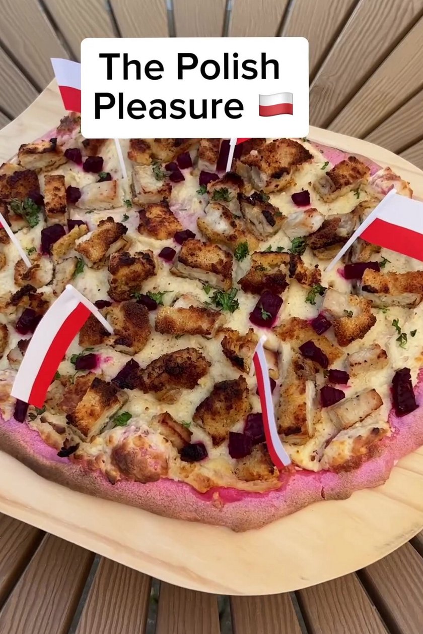 Polska pizza według duńskiego instagramera