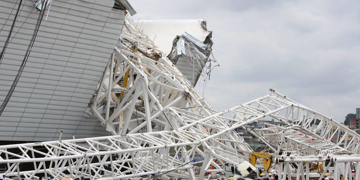 zawalony stadion sao paulo