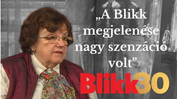 Tátrai Zsuzsanna: „A Blikk megjelenése nagy szenzáció volt”