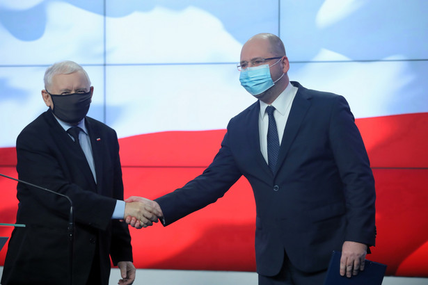 Jarosław Kaczyński i Adam Bielan