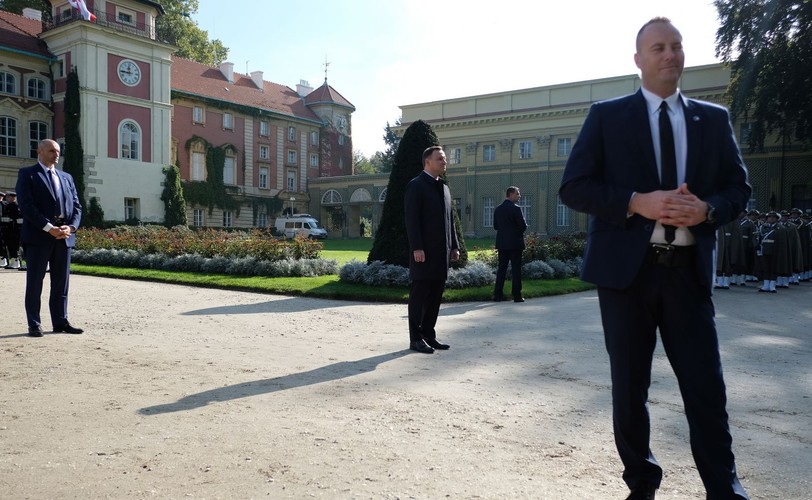 PREZYDENCI PAŃSTW GRUPY WYSZEHRADZKIEJ NA ZAMKU W ŁAŃCUCIE