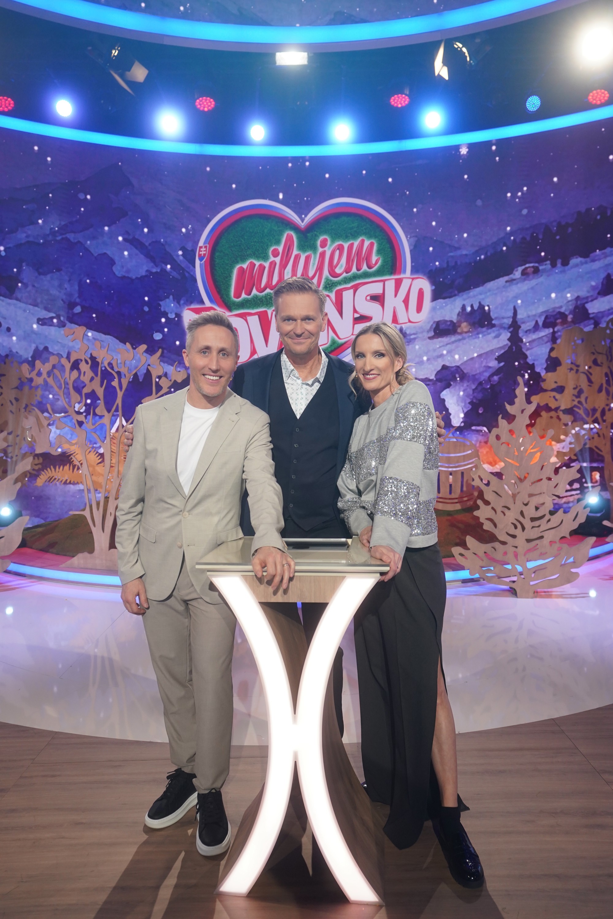 Obľúbená šou TV JOJ Milujem Slovensko - Matej Sajfa Cifra, Martin Nikodým a Adela Vinczeová.