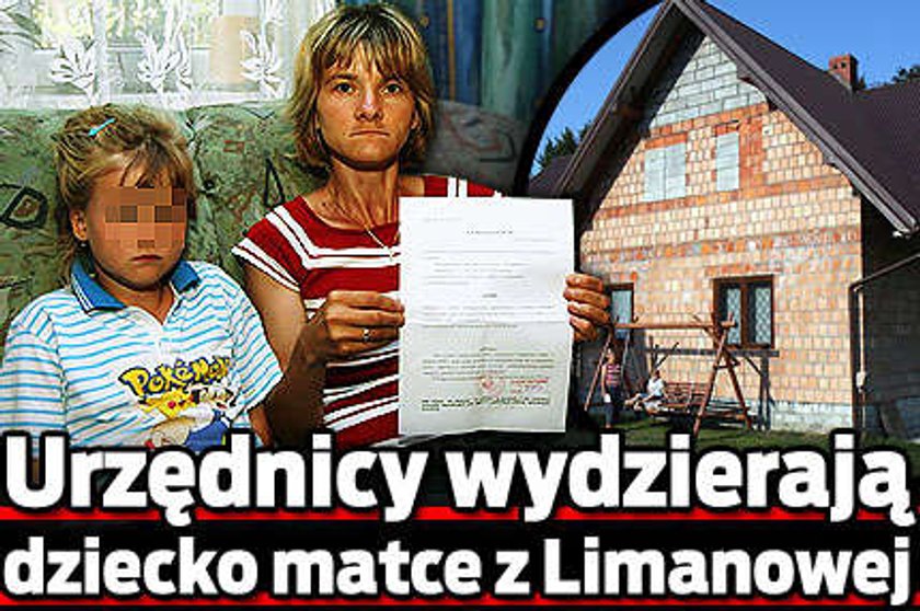 Urzędnicy wydzierają dziecko matce z Limanowej