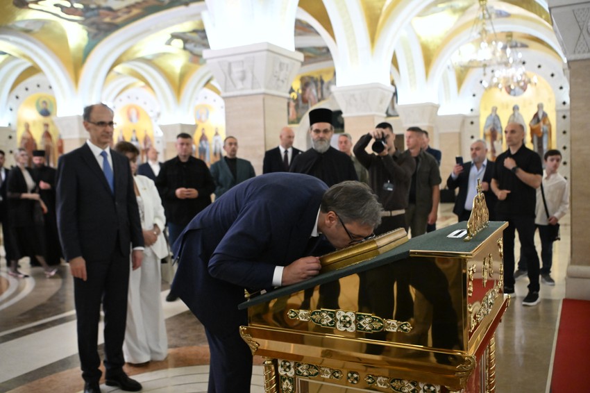 Potpisivanje ugovora za završne radove u Hramu Svetog Save u Beogradu 
