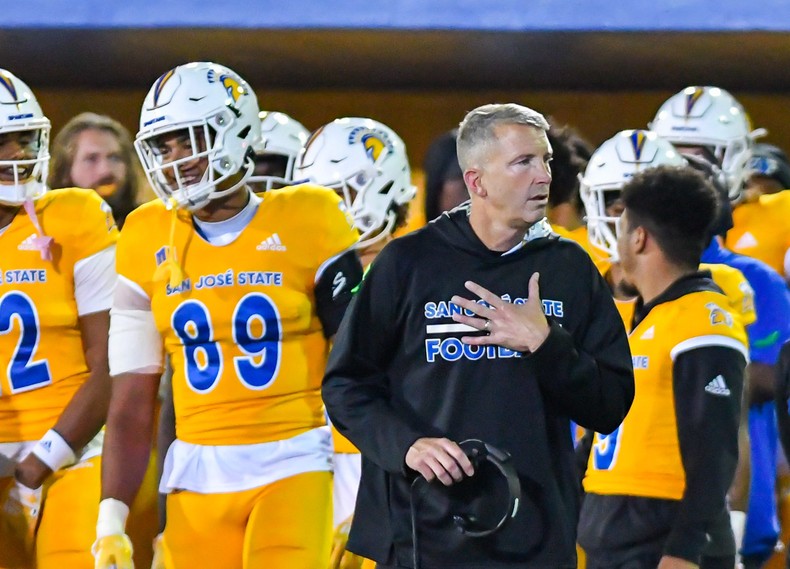 Salary in 2023: $2.3 millionNew salary: $2.7 millionReplacing Fisch at Arizona is former San Jose State head football coach Brent Brennan.In 2023, Brennan was the 67th highest-paid coach in college football, making $2.3 million a year. According to ESPN, his raise will be more modest this season than those of DeBoer and Fisch, jumping to $2.7 million. However, his salary is expected to increase to $3.6 million over the next five years, and he also has a chance to earn up to $1.2 million each year with performance bonuses built into the contract.When Brennan was hired by San Jose State in 2017, his salary was $575,000.