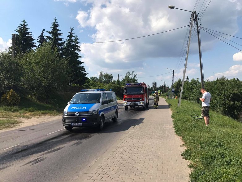 Wypadek na Krakowskim Przedmieściu w Sieradzu