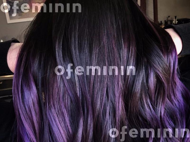 Jeżynowe włosy: idealny fiolet dla brunetek, które nie chcą rozjaśniać  włosów | Ofeminin