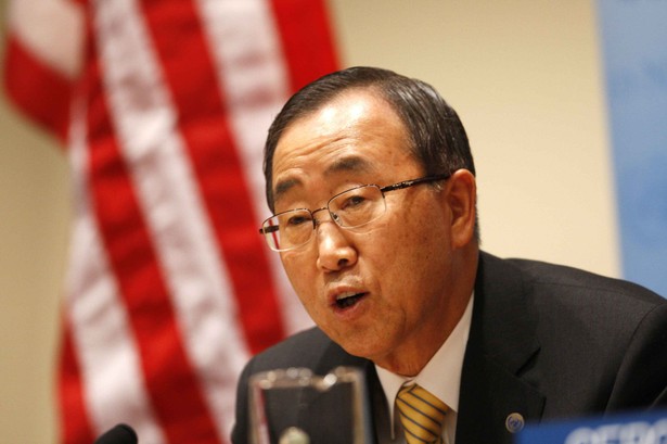 Sekretarz Generalny ONZ Ban Ki-moon. fot Bloomberg