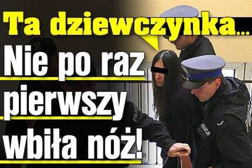 Nie pierwszy raz wbiła nóż!