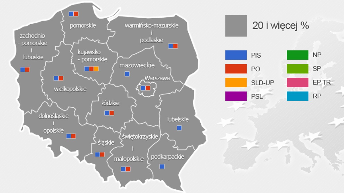 Wyniki w poszczególnych okręgach wyborczych