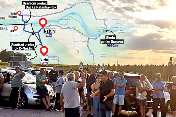 HRVATI IM UDARILI BLOKADU, SRBI NE MOGU DO POSLA, ŠKOLE, LEKARA Meštani dva pogranična mesta svaki dan muče istu muku, a sada je problem eskalirao! Kad vidite ovu MAPU sve će vam biti jasno