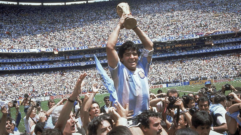 Maradona w 1986 r. zdobył z Argentyną mistrzostwo świata