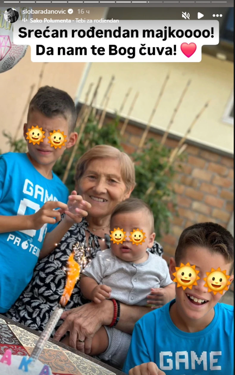 Sloba se obratio majci