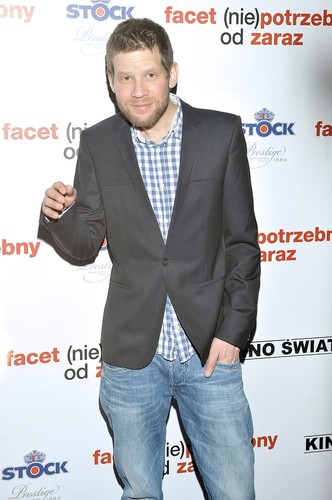 Łukasz Garlicki na premierze filmu 'Facet (nie)potrzebny o zaraz'