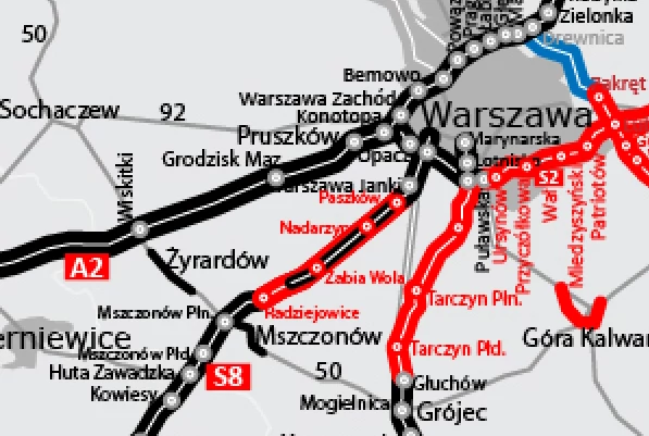 Trasa S8 Przeszkoda - Radziejowice