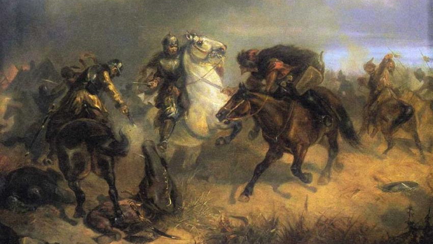 Obraz Artura Grottgera z 1855 roku pt. „Tatarzy w ucieczce” – fot. domena publiczna