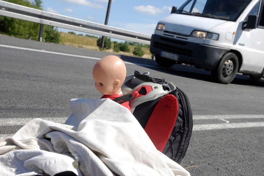 TIR zmiażdżył ojca i dziecko. FOTO