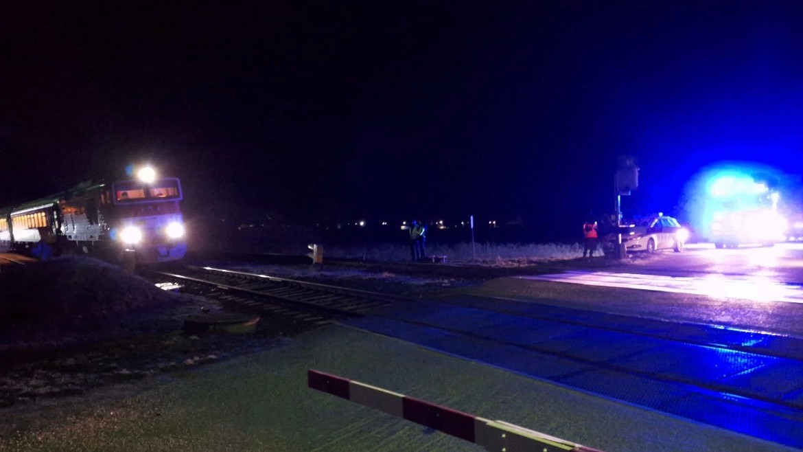 Tragická zrážka osoby s vlakom v katastri obce Brzotín. 