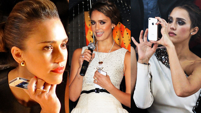 Jessica Alba i jej iPhone