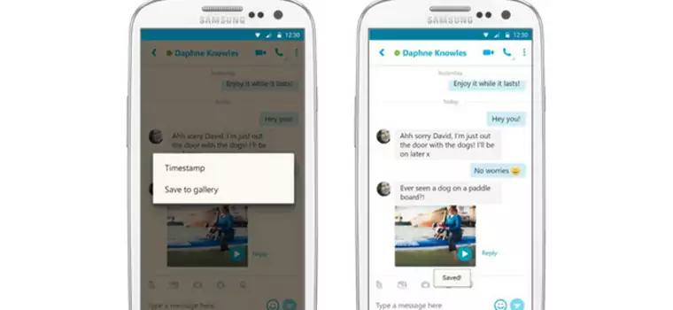 Skype 6.11 dla Androida pozwala na zapis wiadomości wideo