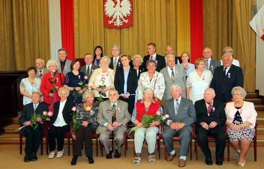 Uroczystość złotych godów w Urzędzie Miasta Łodzi