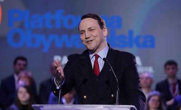 Radosław Sikorski na Radzie Krajowej PO