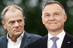 Donald Tusk i Andrzej Duda