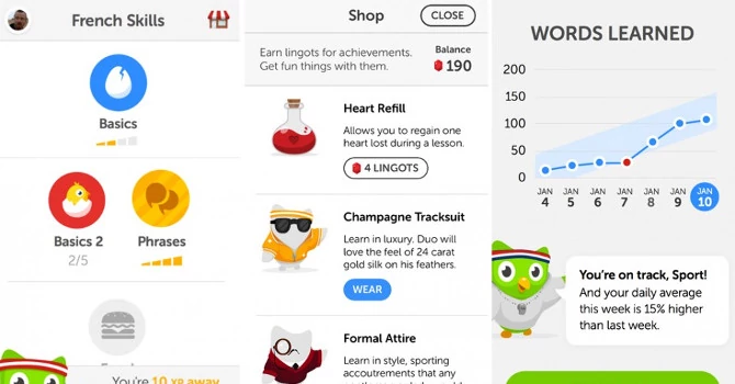 Z Duolingo można rozpocząć lekcję w kilkudziesięciu językach obcych!