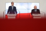 Prezes PiS Jarosław Kaczyński i premier Mateusz Morawiecki