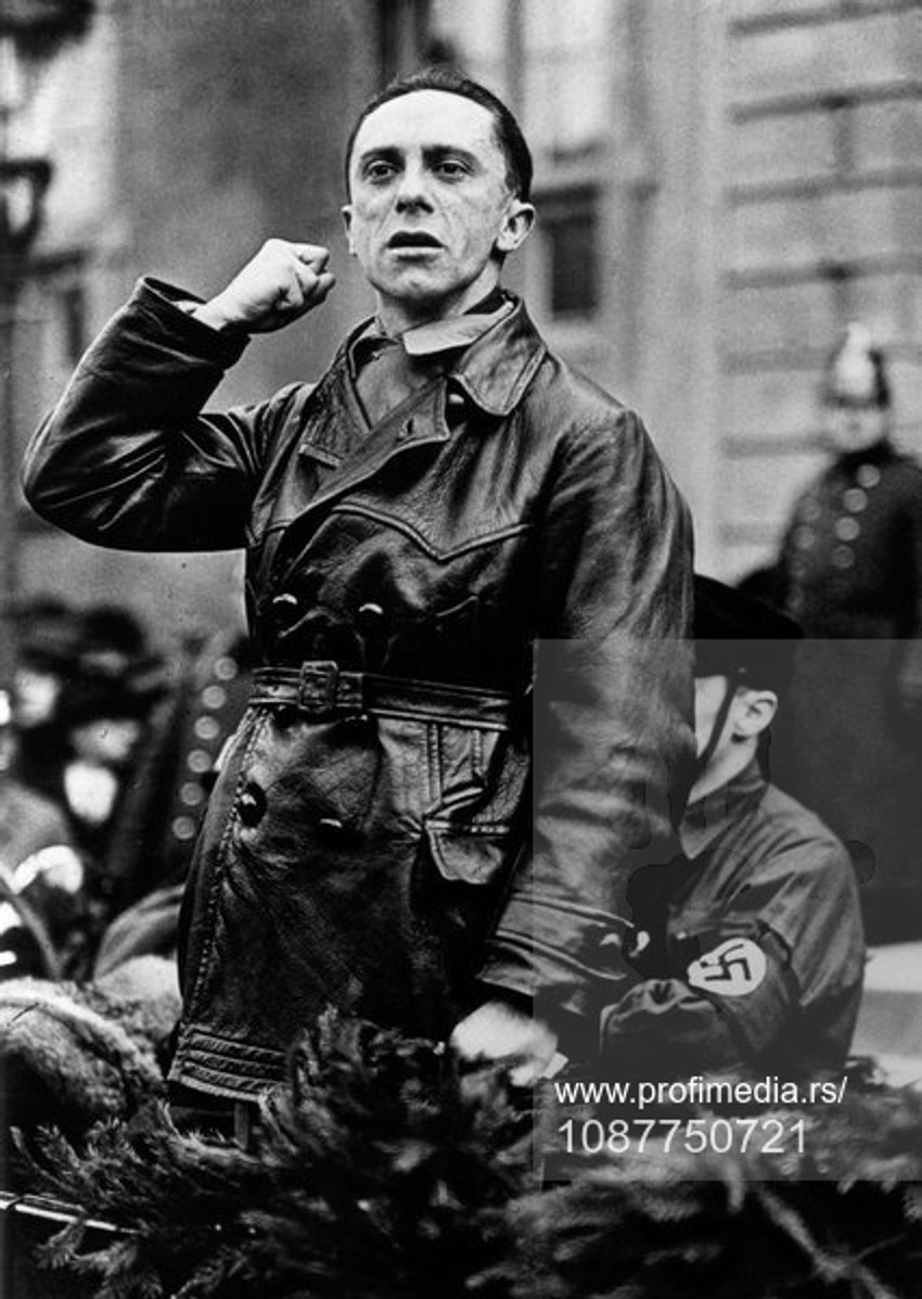 Joseph Goebbels (1897-1945) German politician and Reich Minister of Propaganda in Nazi Germany from 1933 to 1945