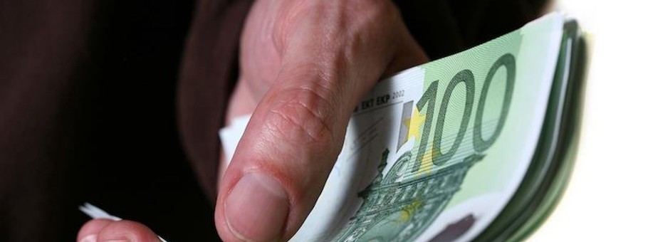 pieniądze euro banknoty