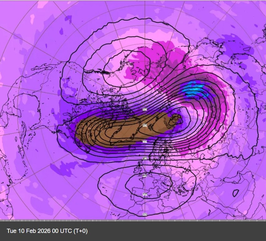 Rotiranje polarnog vrtloga