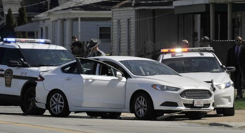 Pennsylvania State Police investigate the scene where Mr. Stephens was found dead on Tuesday.