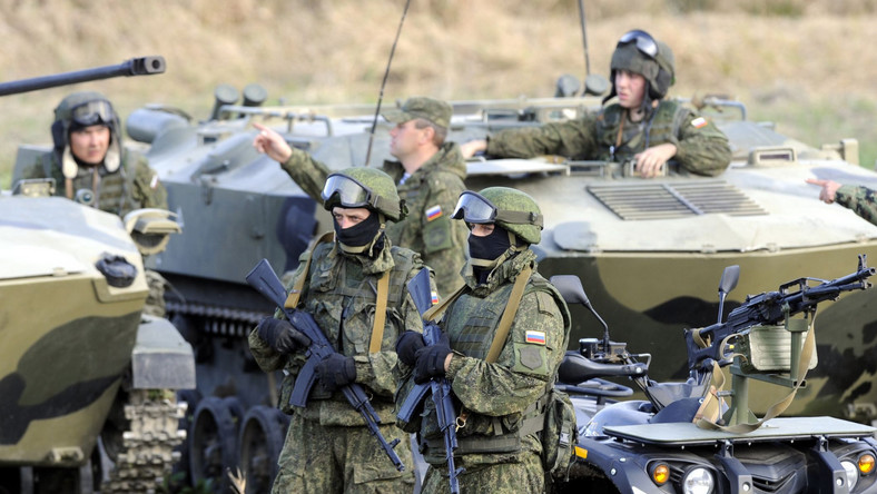 rosyjska armia na manewrach